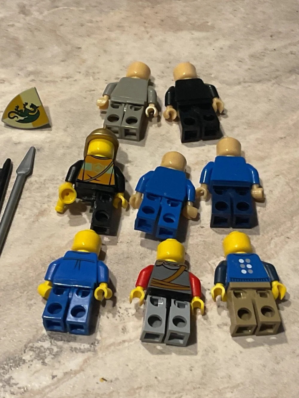 Lego Minifigure pieces 19 items used incomplete